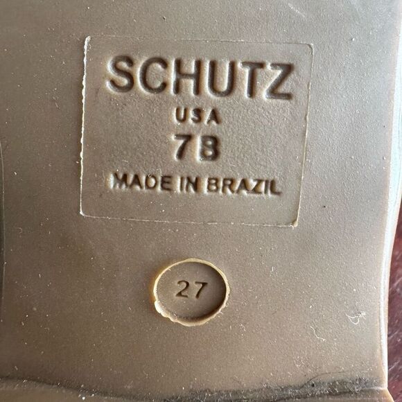 SCHUTZ Lienne Straw Flat Bow Sandal Size 7 - Picture 5 of 7